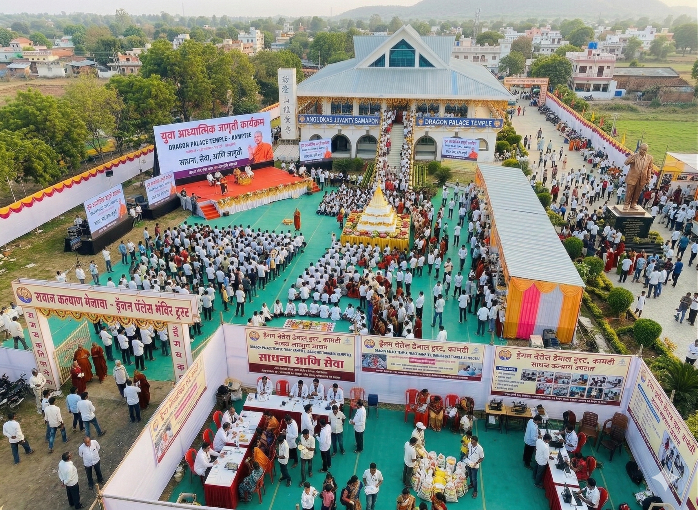 Events and celebrations at Dragon Palace Temple